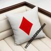 For Playing Cards Poker Red Heart Spades King Queen Throw Pillow Case Sham 45X45Cm 40Cm Square Car Pillowcase Pad Cushion Cover