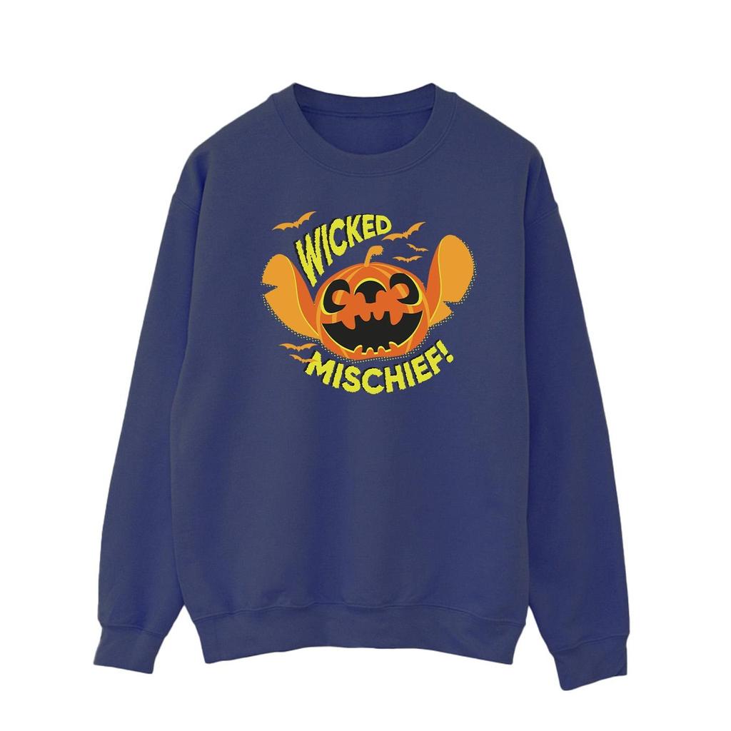 Disney Mens Lilo And Stitch Wicked Mischief Sweatshirt