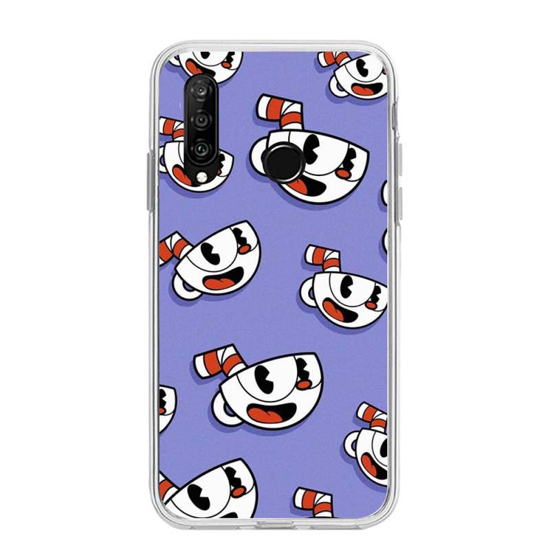 Милый игровой чехол для телефона Cuphead для Huawei P20 P40 Lite P30 Pro P Smart 2019 Nova 3e 6 Se, силиконовый прозрачный мягкий чехол