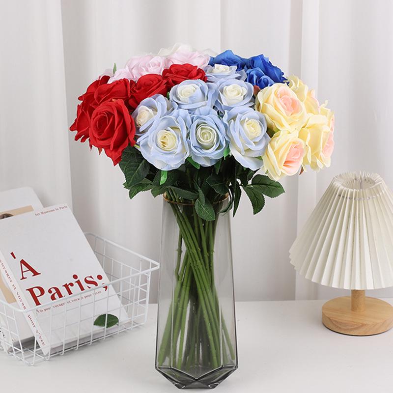 Искусственная роза из шерстяной ткани Cross-Border для домашнего и свадебного декора