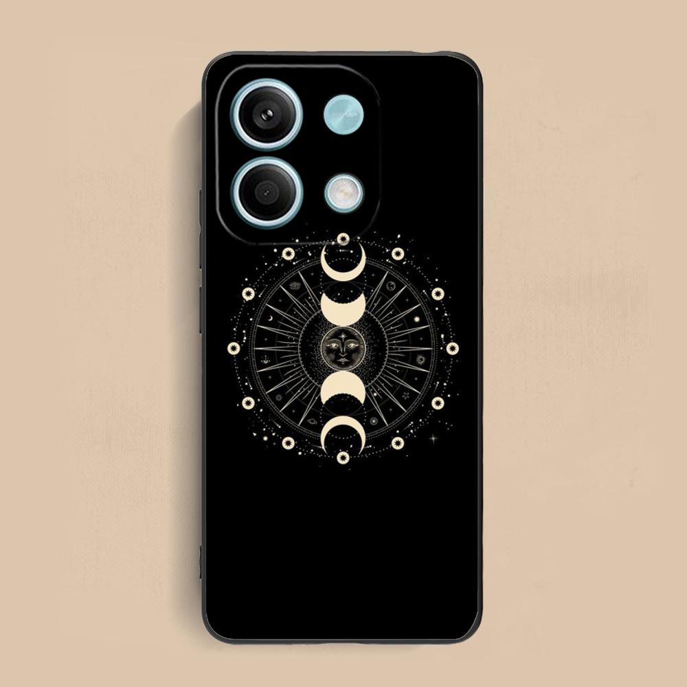 Чехол для мобильного телефона Солнце Луна для Xiaomi Redmi Note 14 13 12 11 S Pro Plus 4G 5G Цветная печать Чехол Роскошный Чехол Красивый