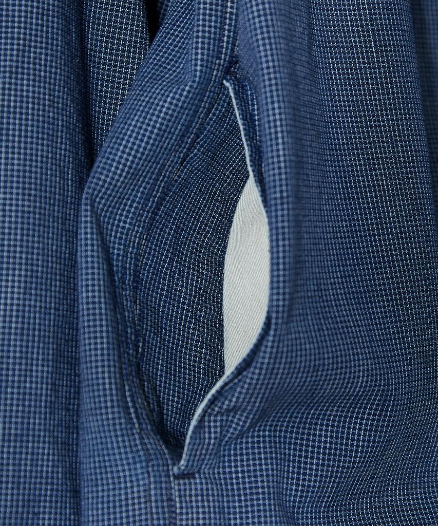 Horlisun Liverty Denim Small Check Jacket Navy