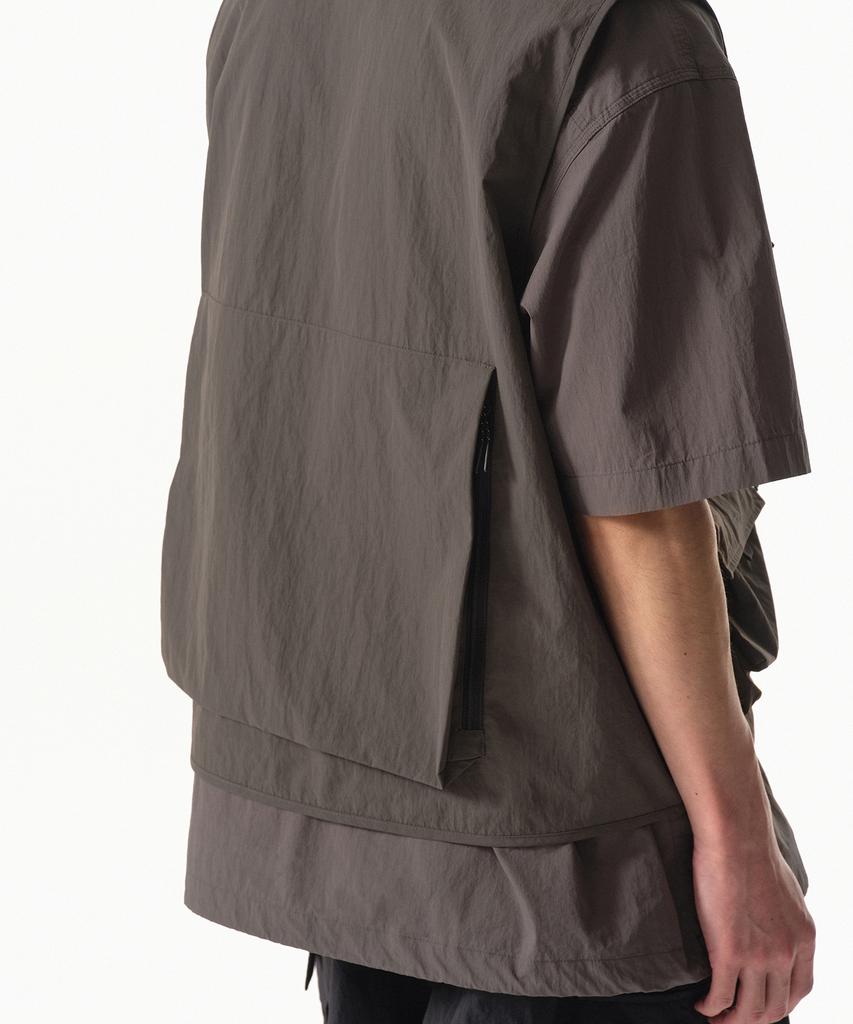 Musinsa Standard [City Leisure] Utility Fishing Vest [Mud Gray]