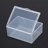 5Pcs Transparent Plastic Storage Box Clear  Rectangle Multipurpose Display Box