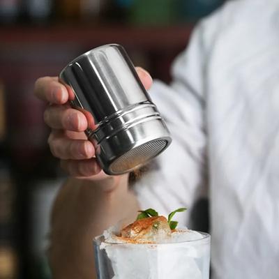 Диспенсер для порошка из нержавеющей стали Диспенсер для кофе Банка для приправ для барбекю на открытом воздухе Банка для перца Сито Бутылка для приправ Многоразовая Ya956