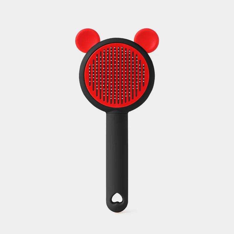 Милая расческа для кошек, чтобы удалить плавающие волосы, очиститель для удаления волос одним щелчком, расческа для собак, товары для животных