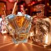 Yousheng Whiskey Bottle Motorcycle Engine Decanter Handmade Glass Bottle Mechanical Aesthetics Liquor Container for Motorcycle Enthusiasts