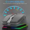 2.4G+BT5.1 Dual-mode Wireless Mouse Computer Gaming Mice Ergonomic Design 4-gear Adjustable DPI Built-in Rechargeable Battery