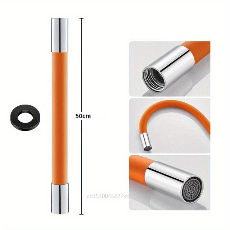 Бытовой гибкий удлинитель для водопроводного крана, универсальная пенящаяся удлинительная трубка, кухонный смеситель для душа с вращением на 360°, с наддувом и артефактом