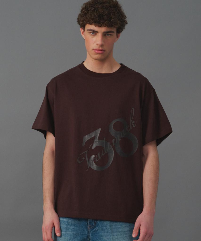 MOONSUN M.C Unisex, 38Tm Oversized T-Shirt / Brown