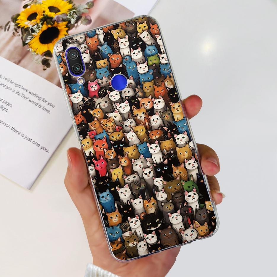 Чехол для Xiaomi Redmi Note 7 Pro Новый Модный Расписной Чехол Прозрачный Силиконовый Мягкий ТПУ Чехол для Телефона Для Redmi 7 Redmi7 Note7 Pro Корпус