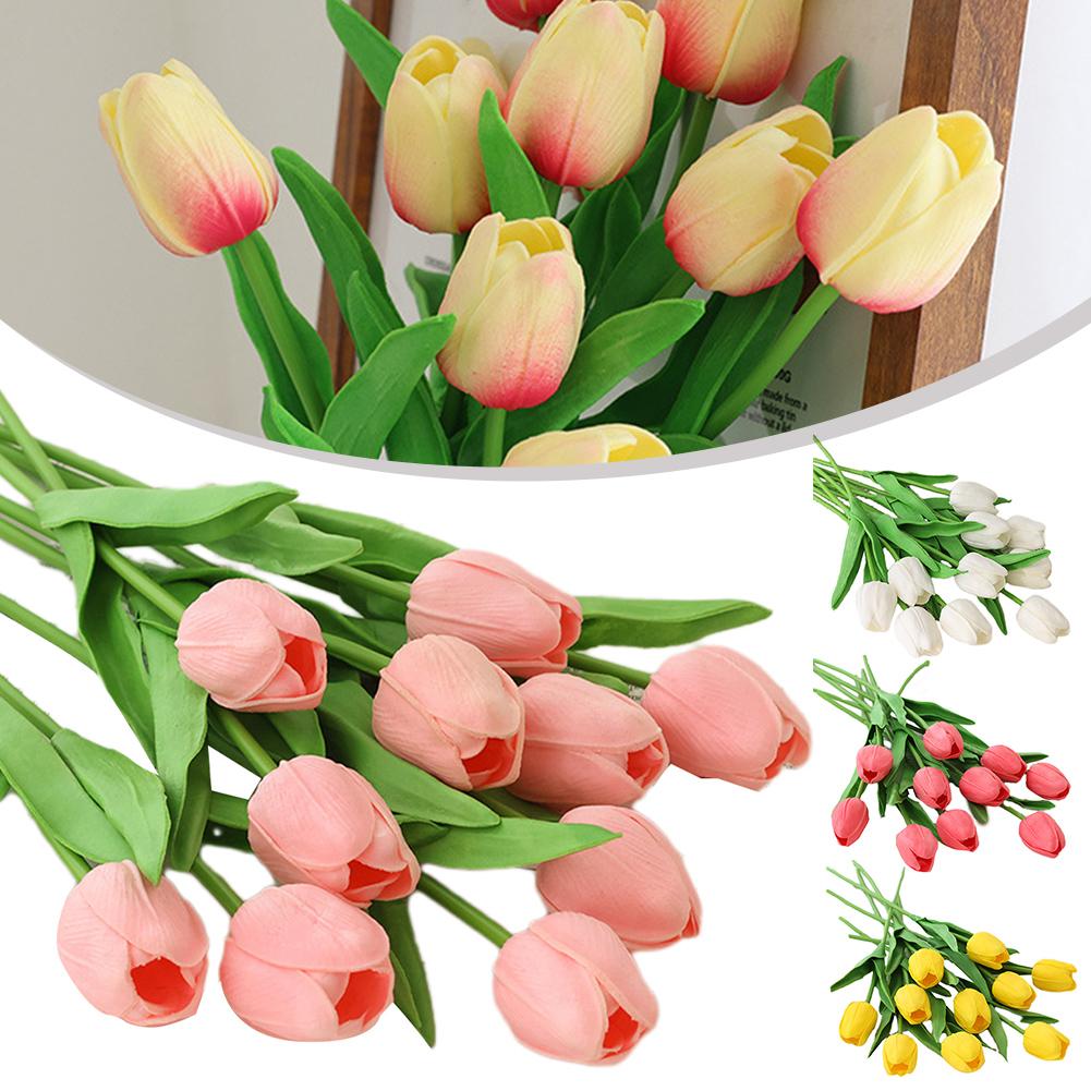 10 шт. цветы тюльпана искусственный комплект искусственных тюльпанов