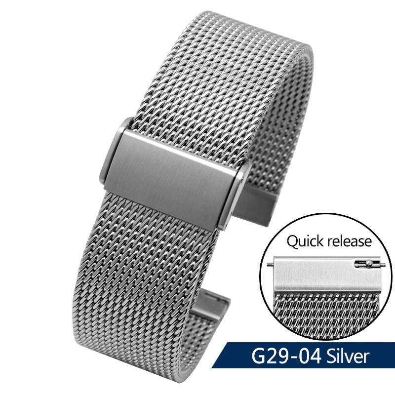 Высококачественный ремешок для часов Seiko Water Ghost Canned Mountain Abalone Металлический ремешок Миланский сетчатый браслет 20 22 24 мм