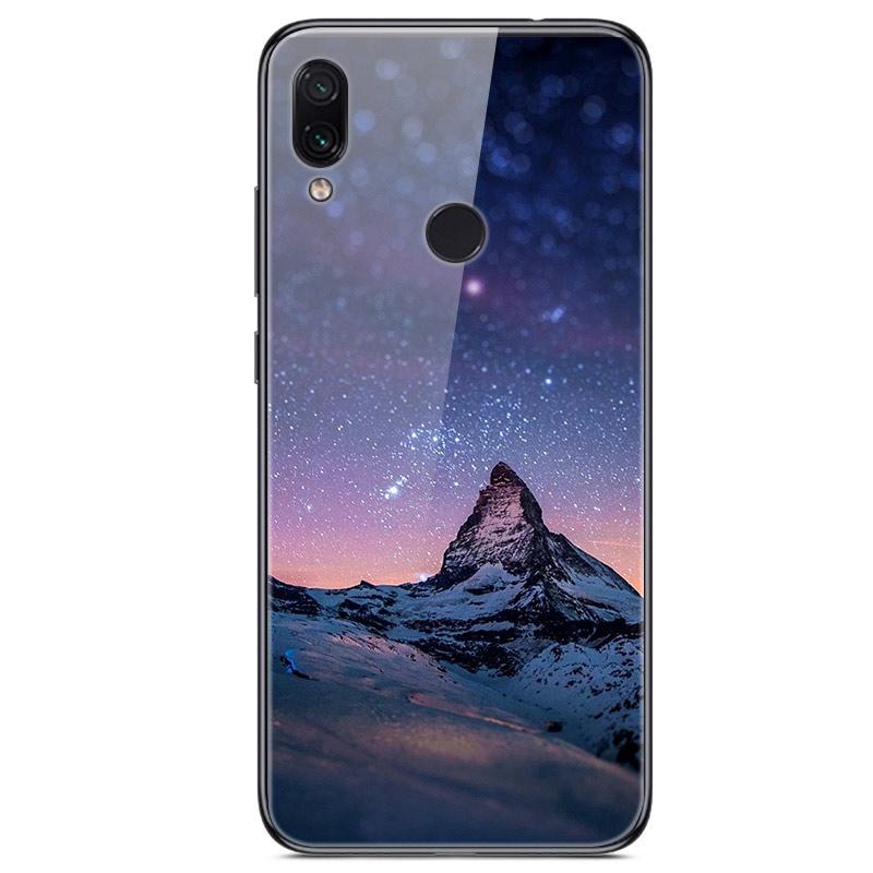For Xiaomi Redmi Note 7 Case Tempered Glass Hard Back Cover For Xiomi Redmi Note7 Phone Cases Soft Bumper On Redmi 7 7A Redmi7