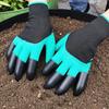 With Claws Gardening Gloves Stab Resistant Waterproof Wear-resistant Grass Pulling Soil Digging Security Protection Garden Glove