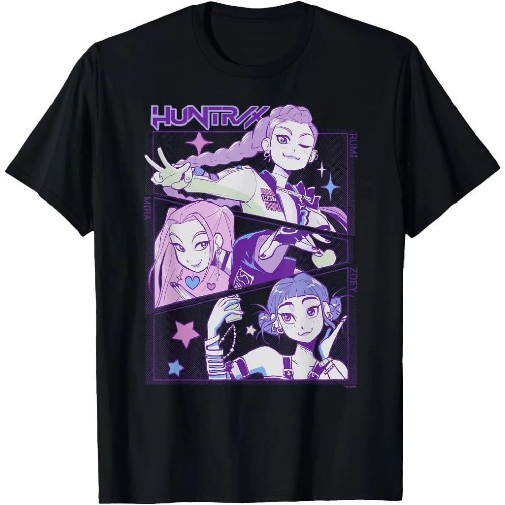 KPop Demon Hunters Clothes Rumi T Shirt Women Men Huntrix Licensed Female T-Shirt Graphic Short Sleeve Shirt Unisex Women Summer