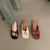 Flat-bottomed Small Sandals for Women To Wear Spring New Retro Shoes with Skirt Temperament
