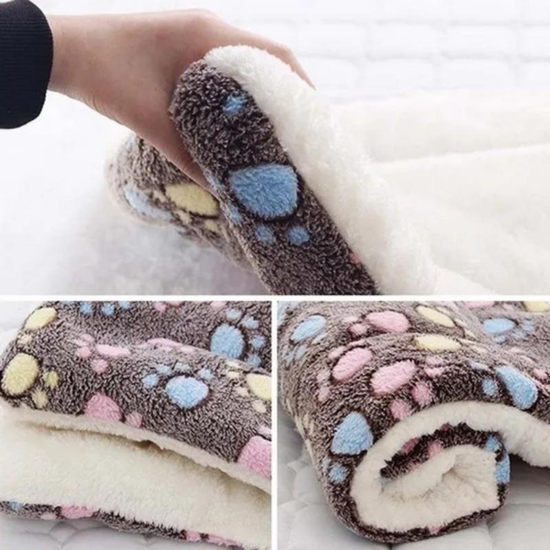 Мягкая фланель, утолщенный мягкий флисовый коврик для домашних животных, одеяло для домашних животных, коврик для кровати для щенка, собаки, кошки, диванная подушка, домашний ковер, сохраняющий тепло, спальный чехол