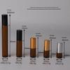 1 мл-10 мл коричневый стеклянный флакон для эфирного масла со стальным роликовым шариком