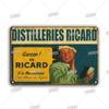 INEED Ricard пиво ретро металлическая вывеска плакат винтажный настенный плакат жестяная вывеска декоративная настенная тарелка бар паб доска декор аксессуары