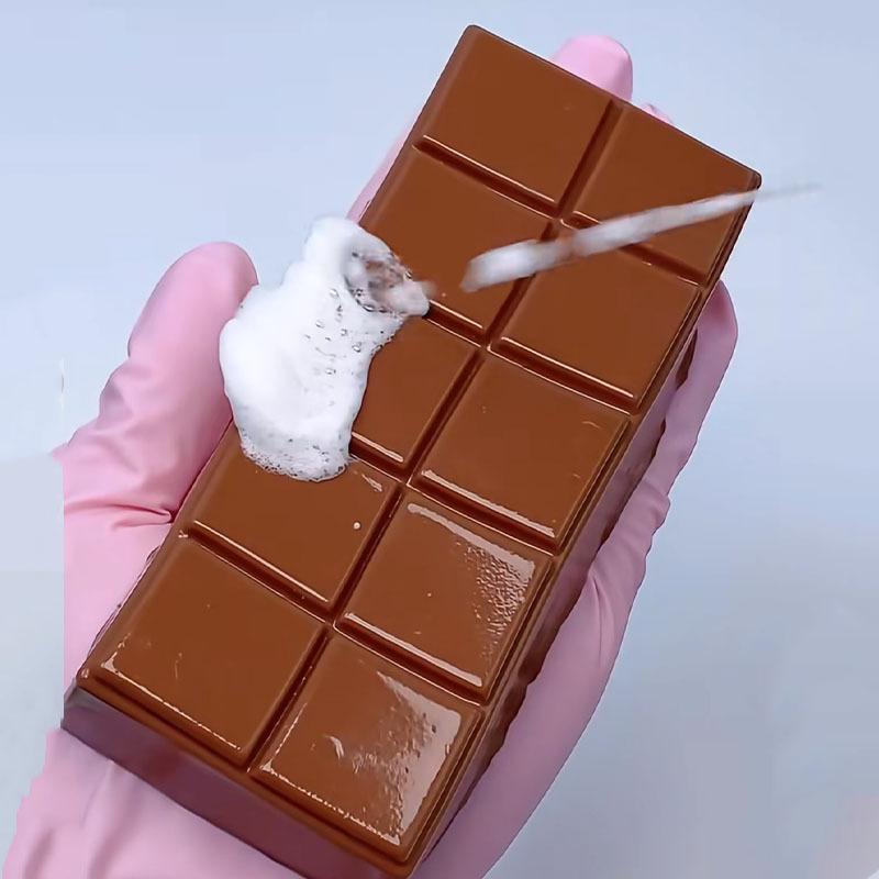 Сквиши Шоколадный Батончик Игрушки для Сжатия Медленно Поднимающийся Белый Шоколадный Батончик Липкая Игрушка Имитация Еды Снятие Стресса Расслабление Рук Подарки