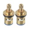 2pcs Copper Valve Faucet Handle Handwheel ABS Blue Handwheel