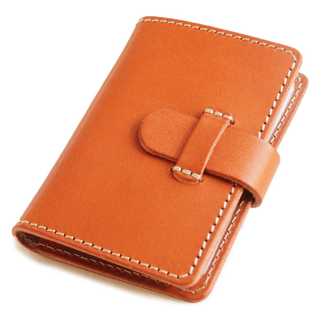 Card Case Slim Genuine Leather Tochigi Leather Bellows Book Type Thin Compact Large Capacity Card Holder Brand Card Holder Made In Japan [Porco Rosso]