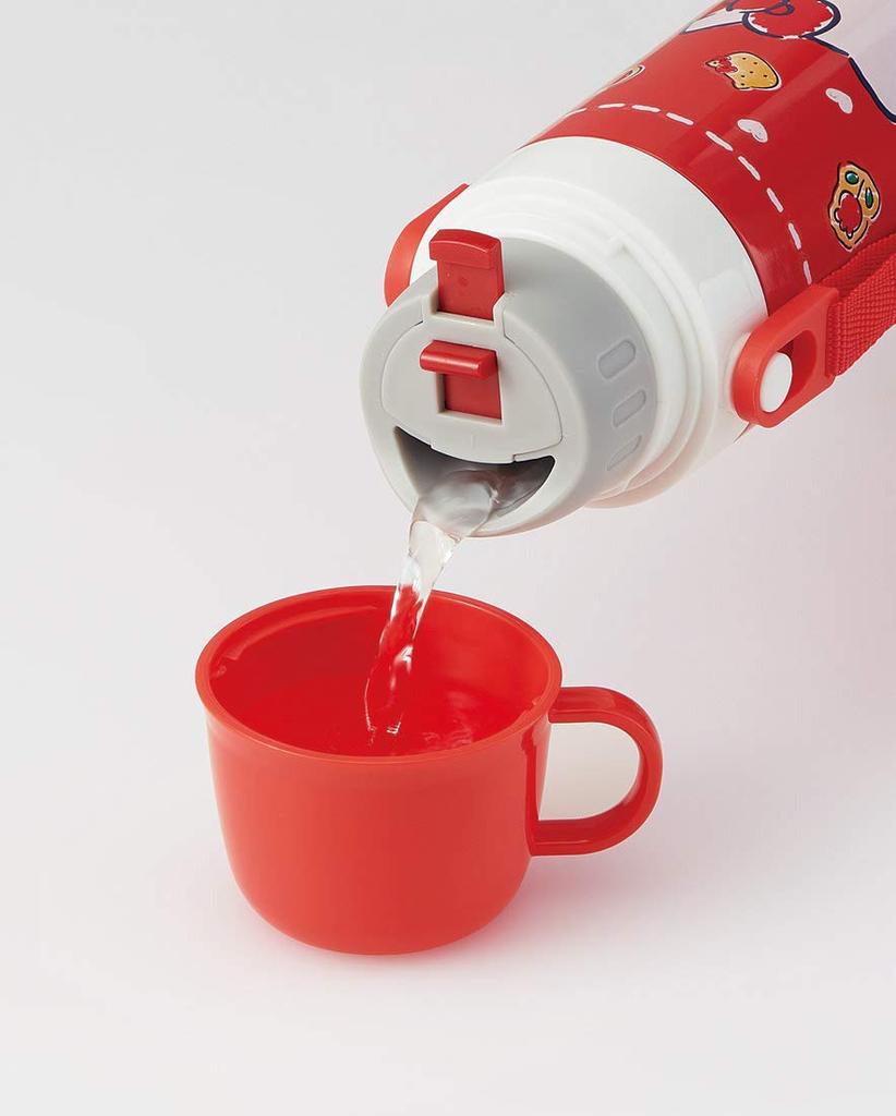 Skater Mug Bottle 2WAY with Cup Water Bottle Stainless Steel Bottle Hello Kitty Cookie Sanrio 600ml STGC6N