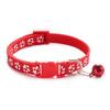 Hot Pet Cat Bell Collar Dog Print Cat Collar Multi-color Optional Necklace Ring Cat Rope Collar Pet Supplies