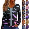 Women's Top Long Sleeve Halloween  Print Daily Weekend Fashion Thin Cardigan Blouse