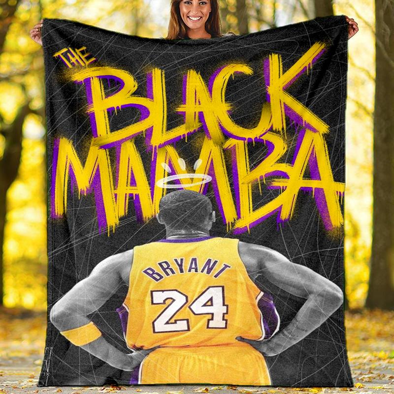 Black Mamba Spirit Print Flannel Blanket, Soft Warm Lightweight Throw Blanket for living Room,Sofa Bed Camping office