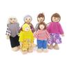 Dollhouse Miniature Family Set: 1:12 Scale 6-Piece Doll Model for Simulation Scenes