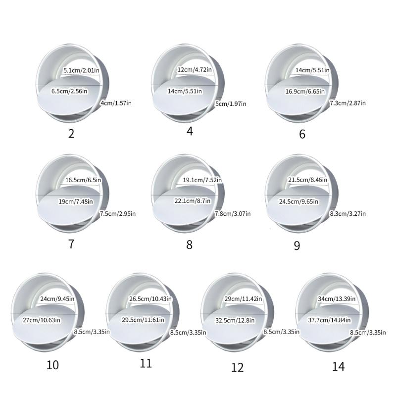 Reliable Cake Pans Bakings Tins Aluminum Alloy Material Bakings Pans Easy to Use Cake Tins Bakings Accessaries for Bakings