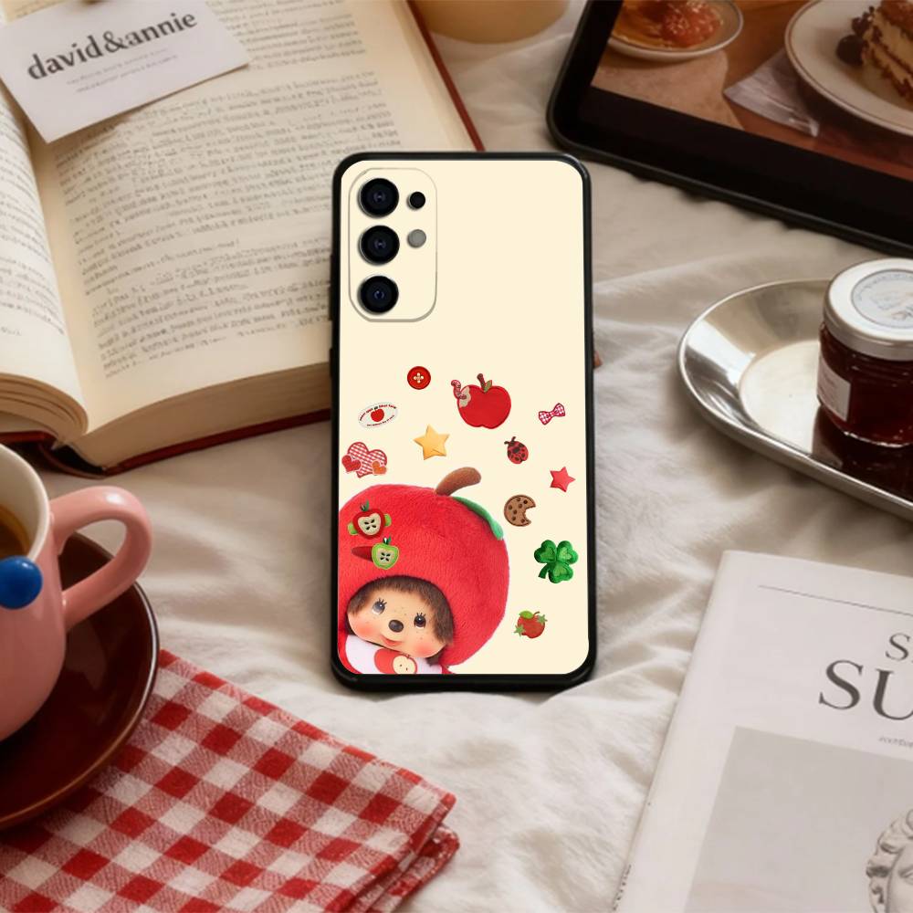 Plush Doll M-Monchhichis   Phone Case For Samsung S 25,24,23,22,30,21,10,9,Ultra,Plus,Lite,FE,4,5 G Soft Black Case