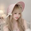 Ruffle Lolita Bonnet Cap Pastorale Style Lace Hat Victorian Headpiece  Halloween Costume