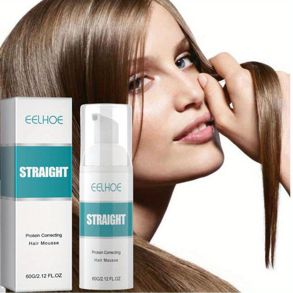 EELHOE Мусс для прямых волос с белком коллагена, глицерином, оливковым маслом и пчелиным воском