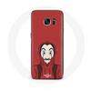 Case - La Casa De Papel - Samsung Galaxy S6 Edge - Flexible - Red - Dali Mask