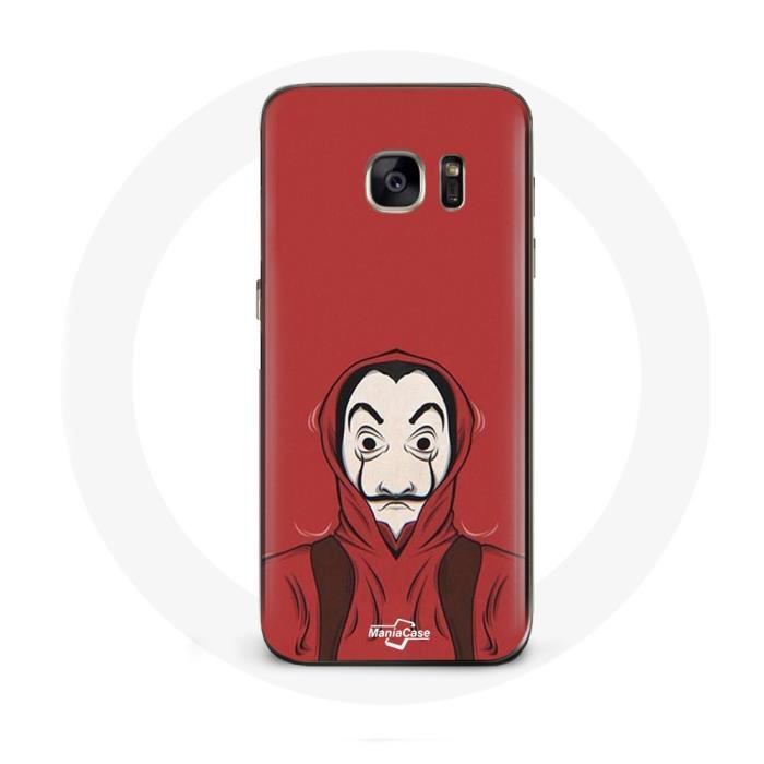 Case - MANIACASE - Samsung Galaxy S7 Edge - Flexible - Dali Mask - Red