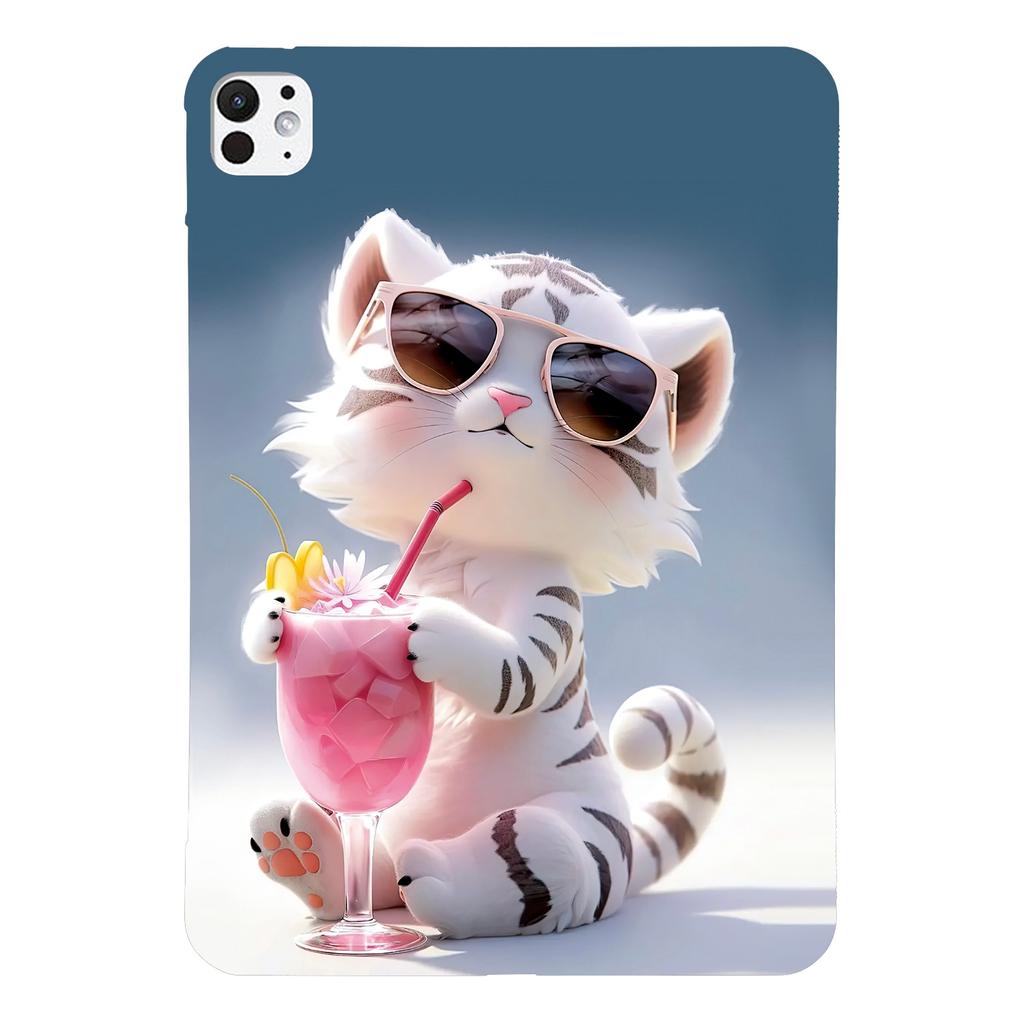 Для iPad Про 11 (2024) Чехол с печатью рисунка Тонкий Мягкий ТПУ Чехол для планшета