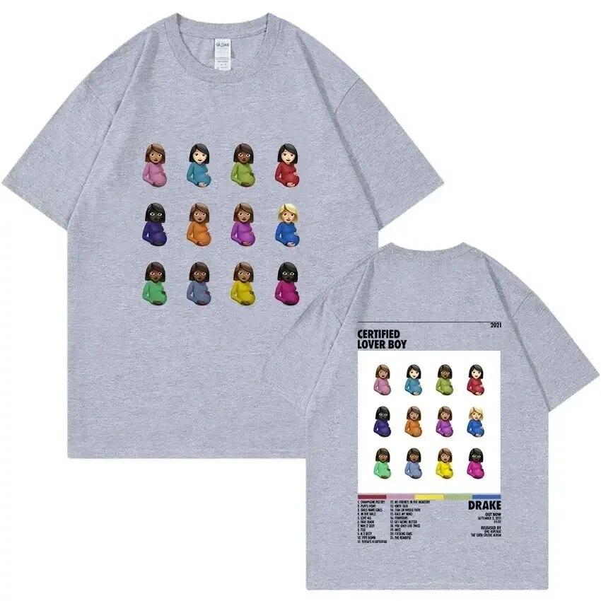 Хлопковая футболка большого размера Rapper Drake Certified Lover Boy Album унисекс женская футболка с принтом в стиле хип-хоп футболка с коротким рукавом одежда