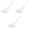 Set of 3 Heart Ceramic Rice Spoons X Chinese Rice Spoons Lightweight Reinforced Porcelain Setomonohonpo [15.5 4.7 Cm]