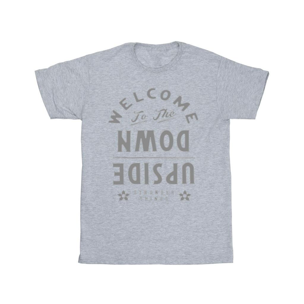 Netflix Mens Stranger Things Welcome To Upside Down T-Shirt