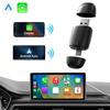 2-в-1 Беспроводной адаптер CarPlay и Android Auto Мини-бокс Carplay Проводной на беспроводной донгл Тип Plug&Play USB Type-C/USB WIFI BT для проводных автомобилей