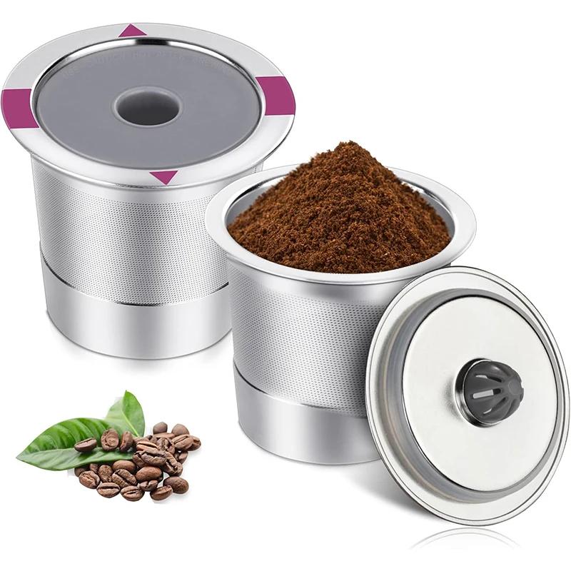 Многоразовые капсулы-фильтры для кофе K-cup из нержавеющей стали Портативные бытовые аксессуары Кухонный инструмент Креативные маленькие фильтры для кофе
