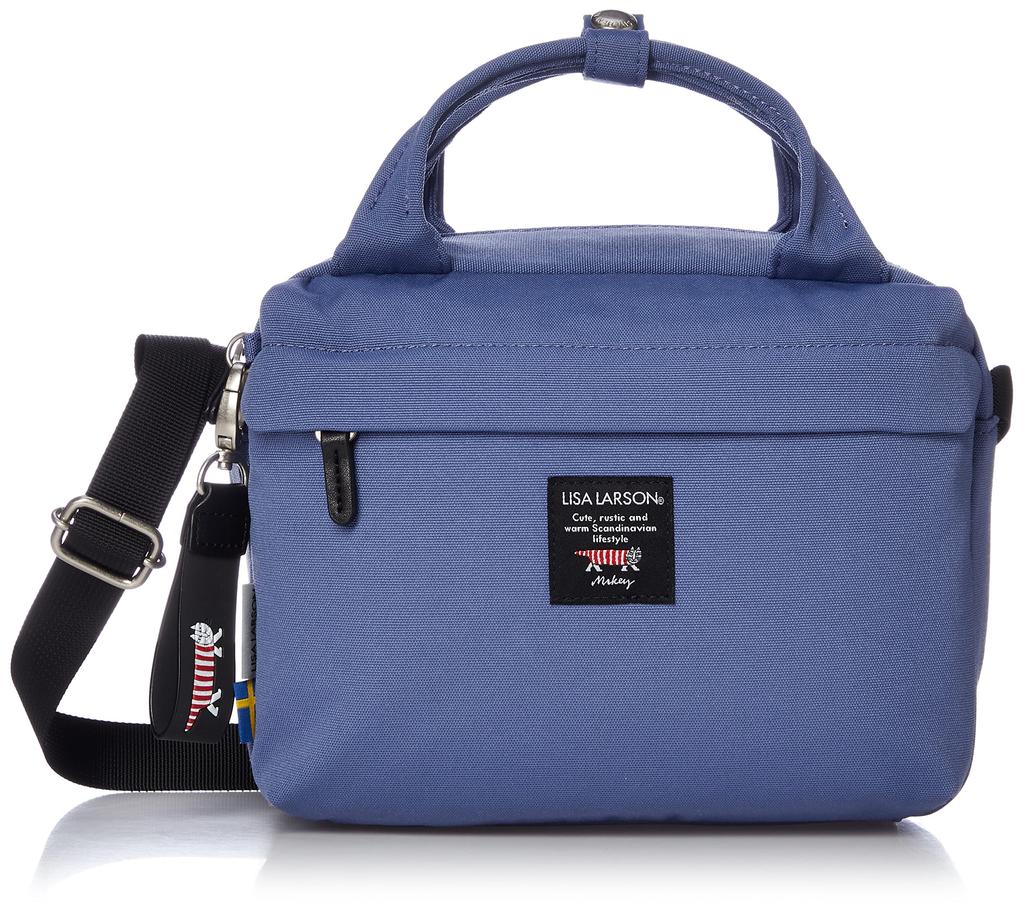 Lisa Larson LTPK-01 ToteShoulder Bag, Wallet Pochette Shoulder Bag, Women's, Blue