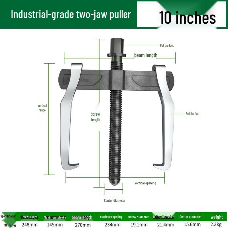 Multifunctional Two-Jaw Bearing Puller and Remover Tool