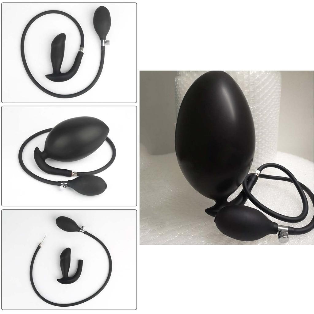 Ifukens Anal Anal Anal Manual Anal Up To for SM Anal Anal for Use Plug, Beads, Balloon, Dual-Layer Construction, Inflatable, Inflatable, Pump, 50mm,