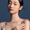 Butterfly Silver Necklace, Bow-Shaped Jewelry, Neck Accessories