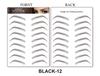 Brow Sticker 4D Hair Like Eyebrows Makeup Waterproof Eyebrow Tattoo Sticker Long Lasting Natural Fake Eyebrow Stickers Cosmetics