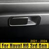 For Haval H6 3rd Gen 2024 2024 2024 2024 HEV PHEV Stainless Steel Car Glove Box Co-Pilot Handle Frame Trim Case Cover Stickers